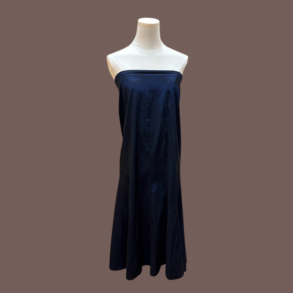 Xscape Navy Strapless Gown | Elegant Y2K | Size 6P | Vintage - Picture 1 of 5